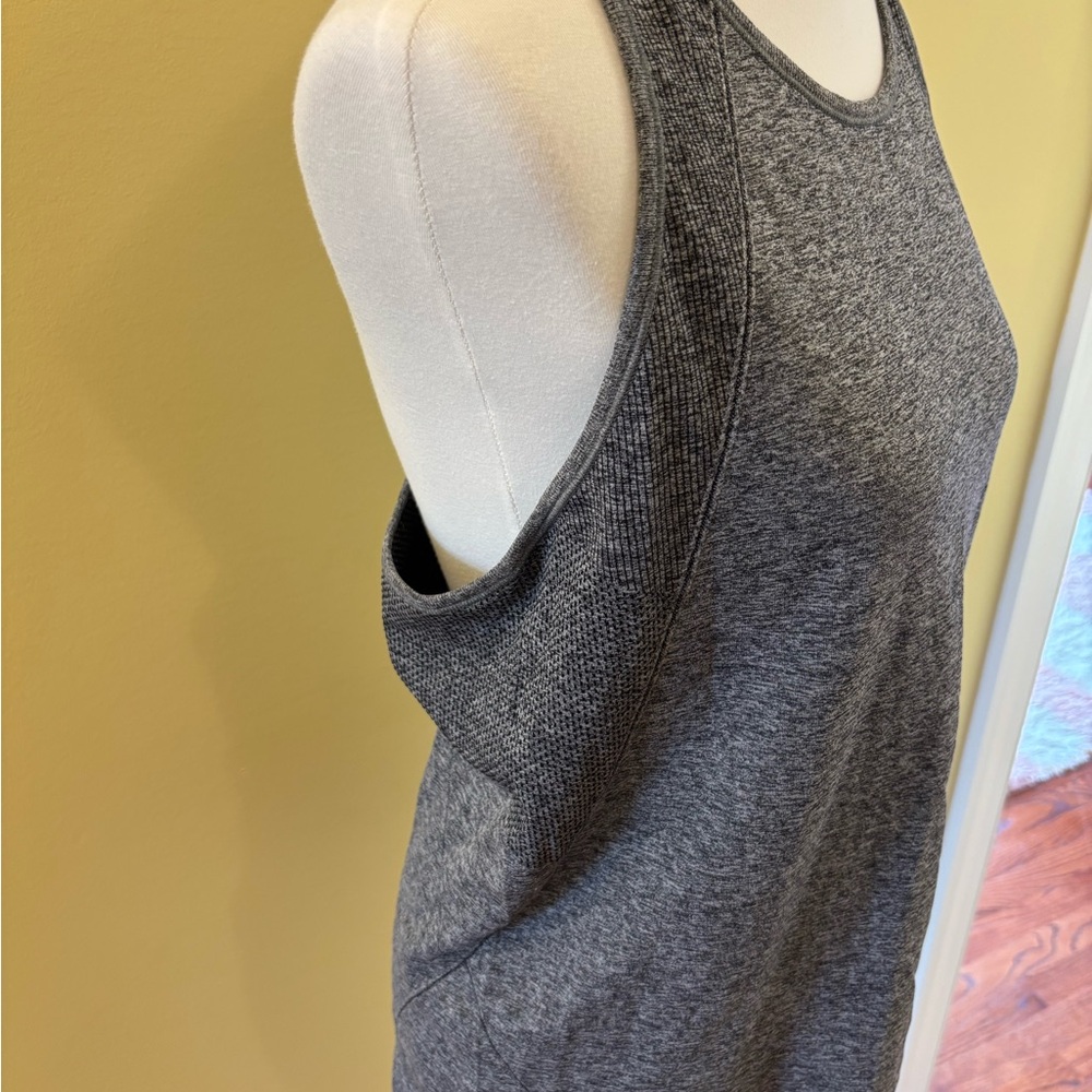 Gray Racerback Women's Tank Top - Picture 2 of 6